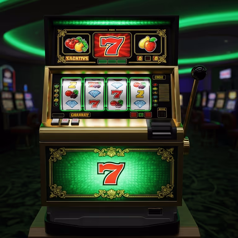 Rainbet Casino showing a luxurious casino interior with glowing lights and poker tables.